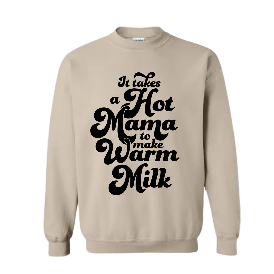 Hot Mama Sweatshirt-Latte